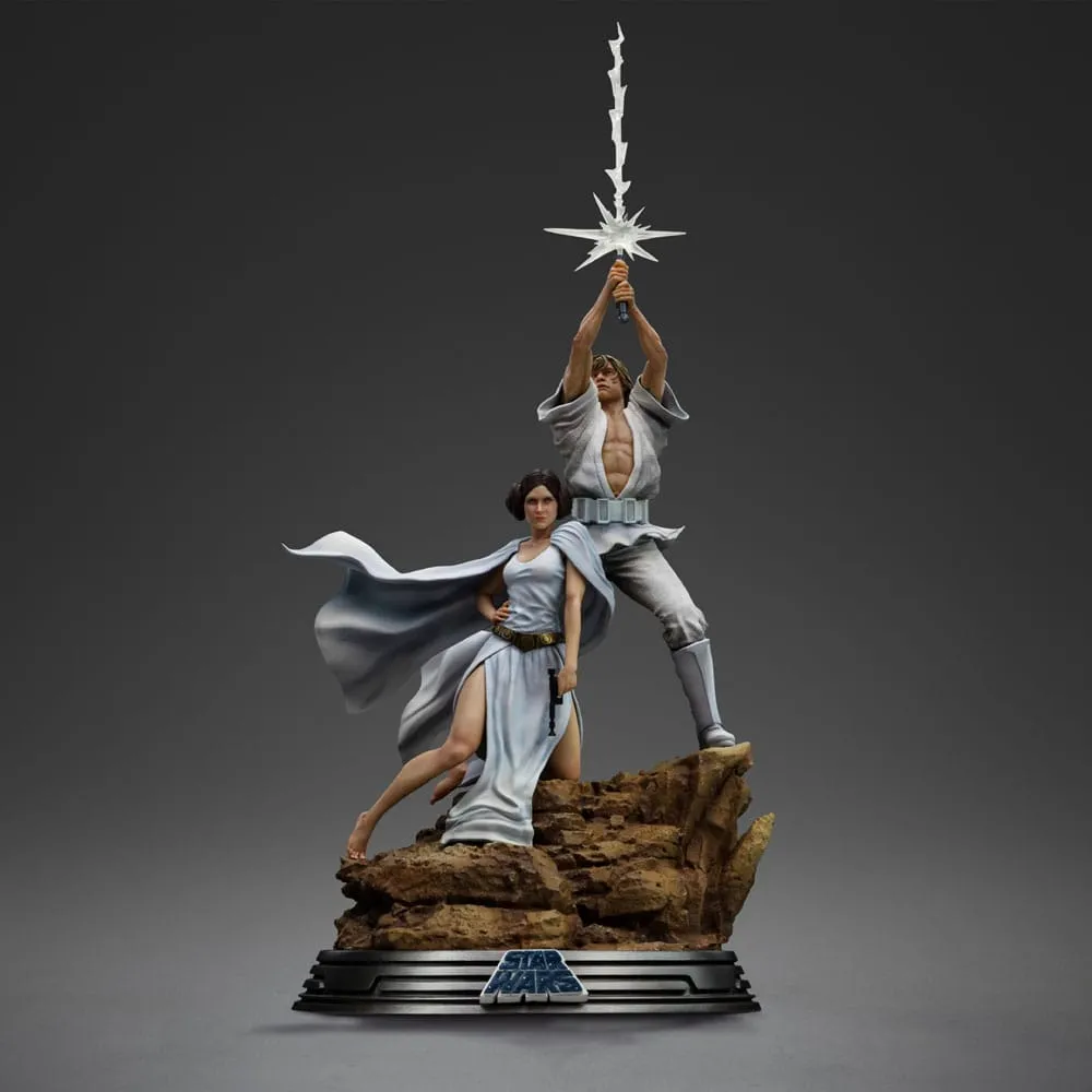 Star Wars Deluxe Art Scale Statue 1/10 Luke And Leia 41 Cm