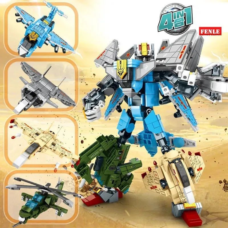 Steel Mecha Transformed Fighter Robot 839pcs