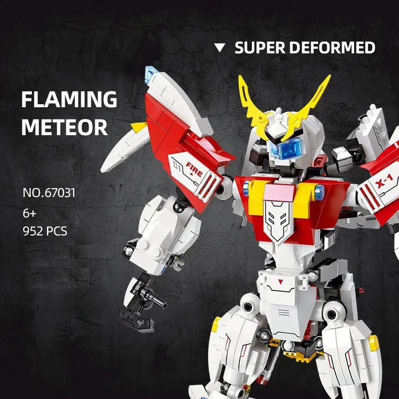 Super Deformed Flaming Meteor Mecha Robot Warrior Bricks Toy 952pcs