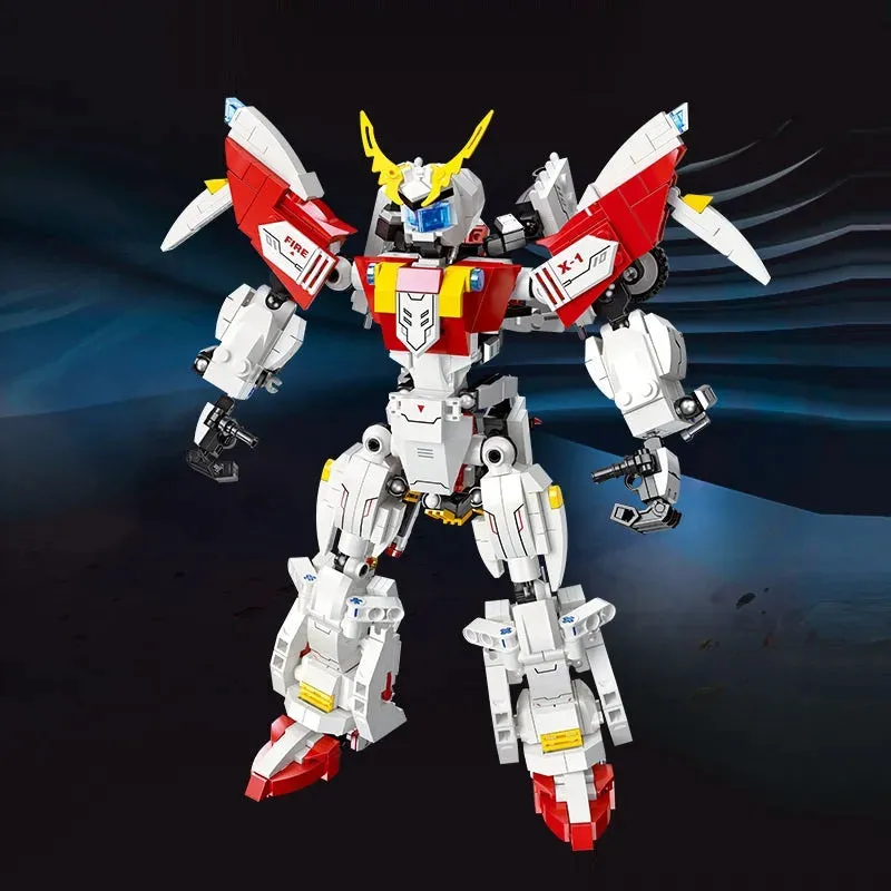 Super Deformed Flaming Meteor Mecha Robot Warrior Bricks Toy 952pcs