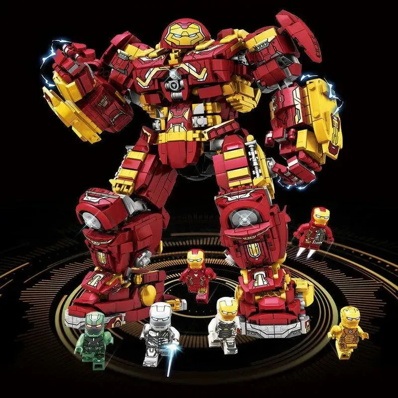 Super Heroes Marvel Iron Hero Warrior Robot Bricks Toy 1852pcs