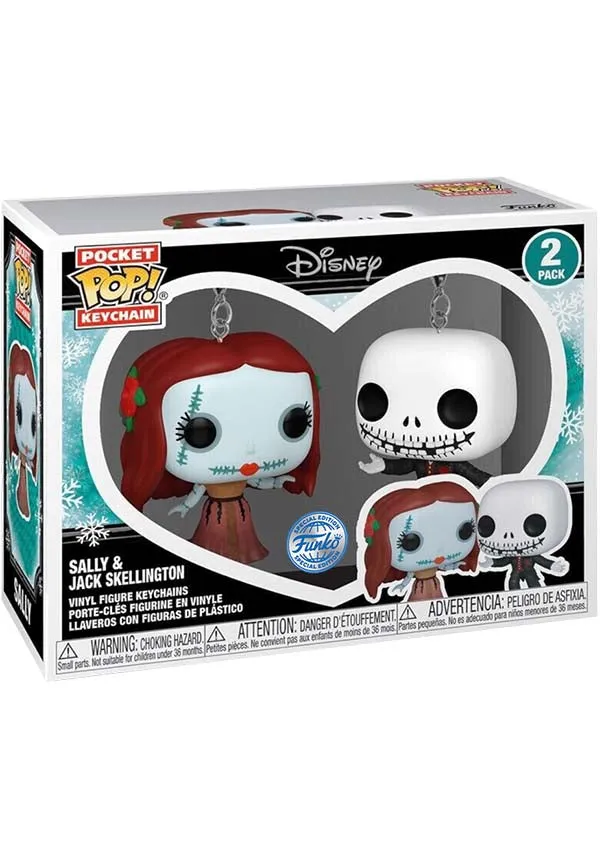 TNBC Jack & Sally | POP! KEYCHAIN 2 Pack [RS]