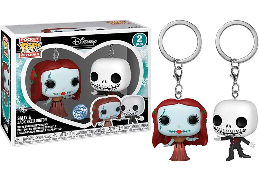 TNBC Jack & Sally | POP! KEYCHAIN 2 Pack [RS]