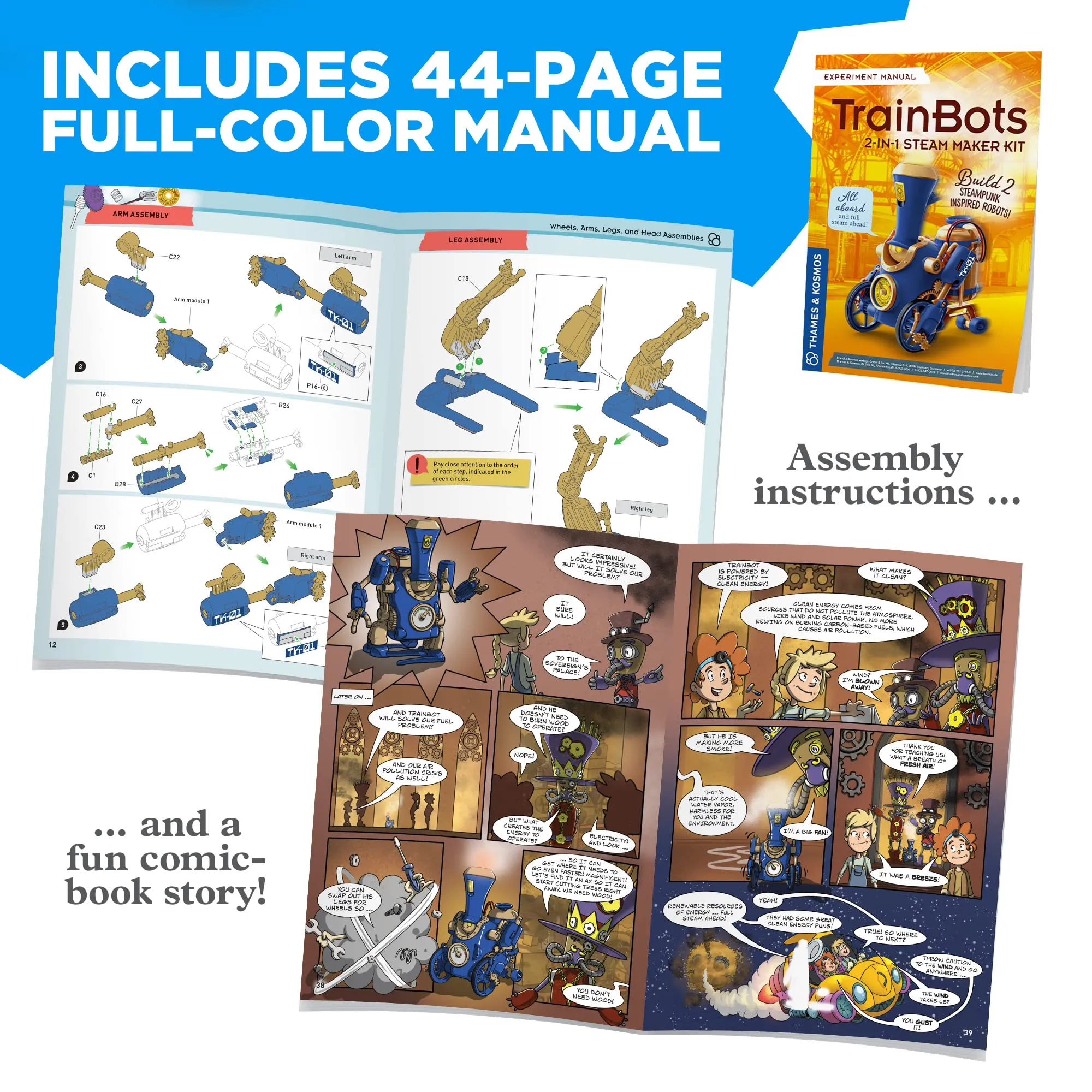 TRAINBOTS: 2-IN-1 STEAM MAKER KIT