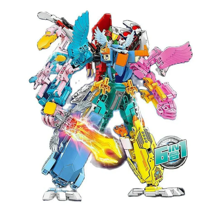 Transformation Flying Birds Robot Sky Knight 693pcs