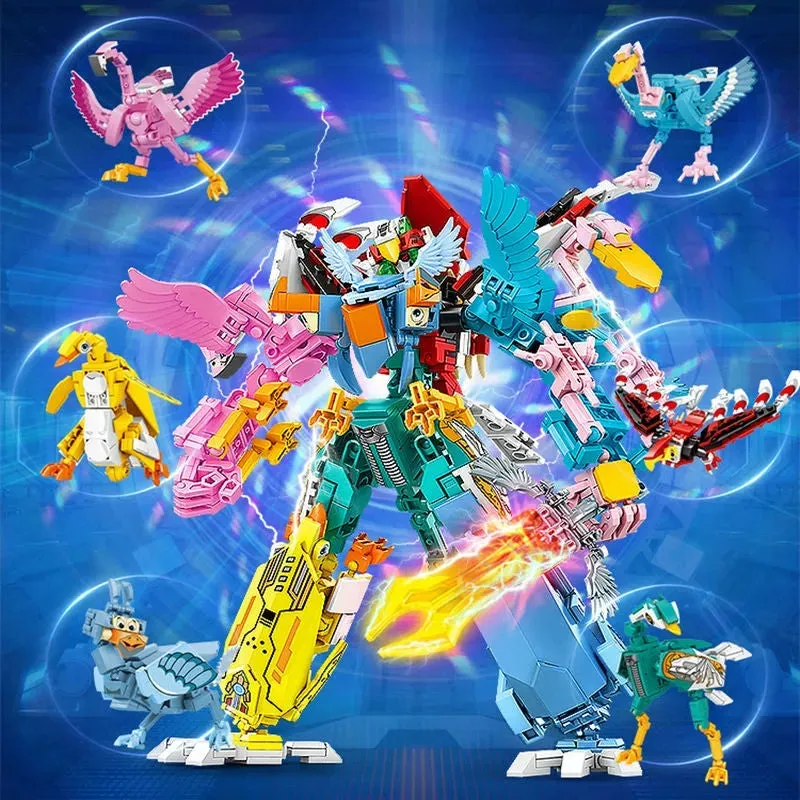 Transformation Flying Birds Robot Sky Knight 693pcs